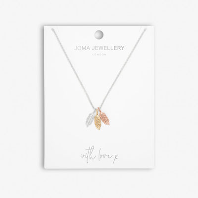 Joma Jewellery Florence Feather Mixed Metals Necklace