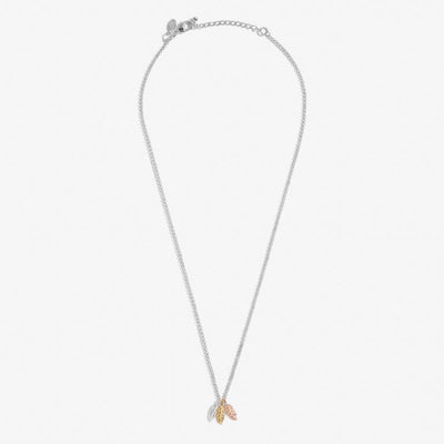 Joma Jewellery Florence Feather Mixed Metals Necklace