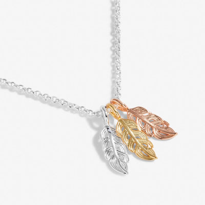 Joma Jewellery Florence Feather Mixed Metals Necklace