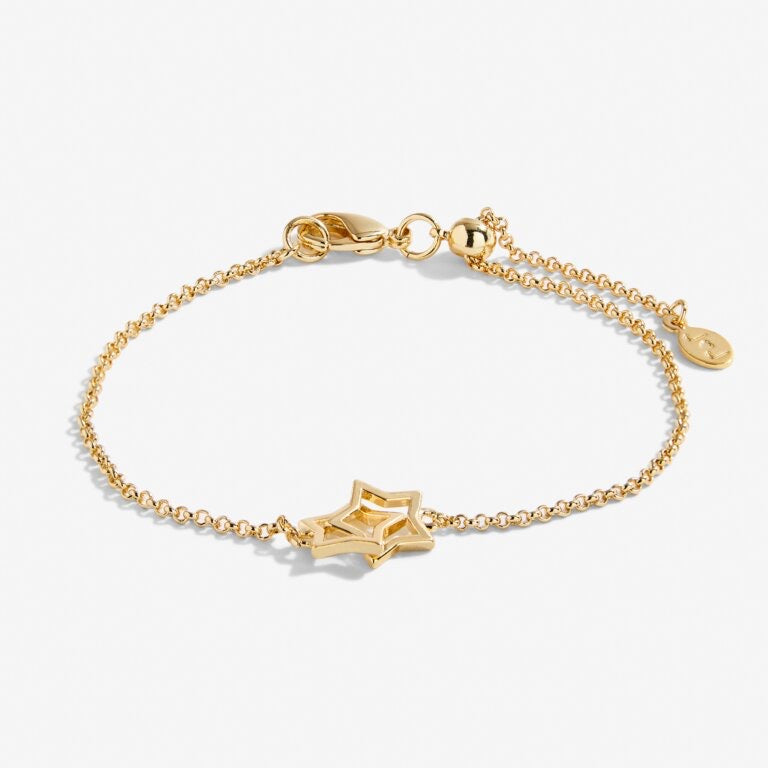 Joma Jewellery Infinity Links Gold Star Bracelet