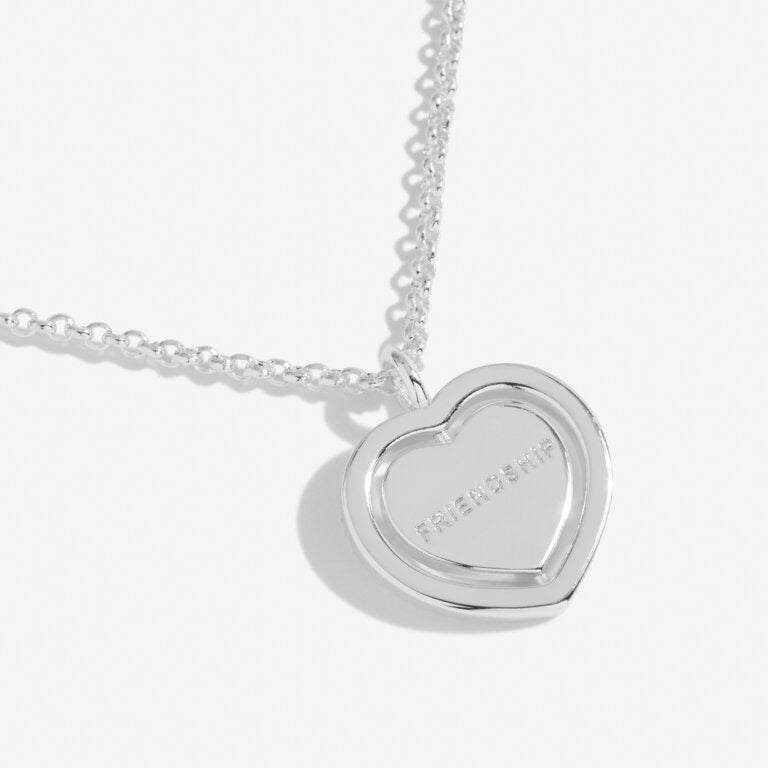 Joma Jewellery Sentiment Spinners - Friendship - Silver Necklace
