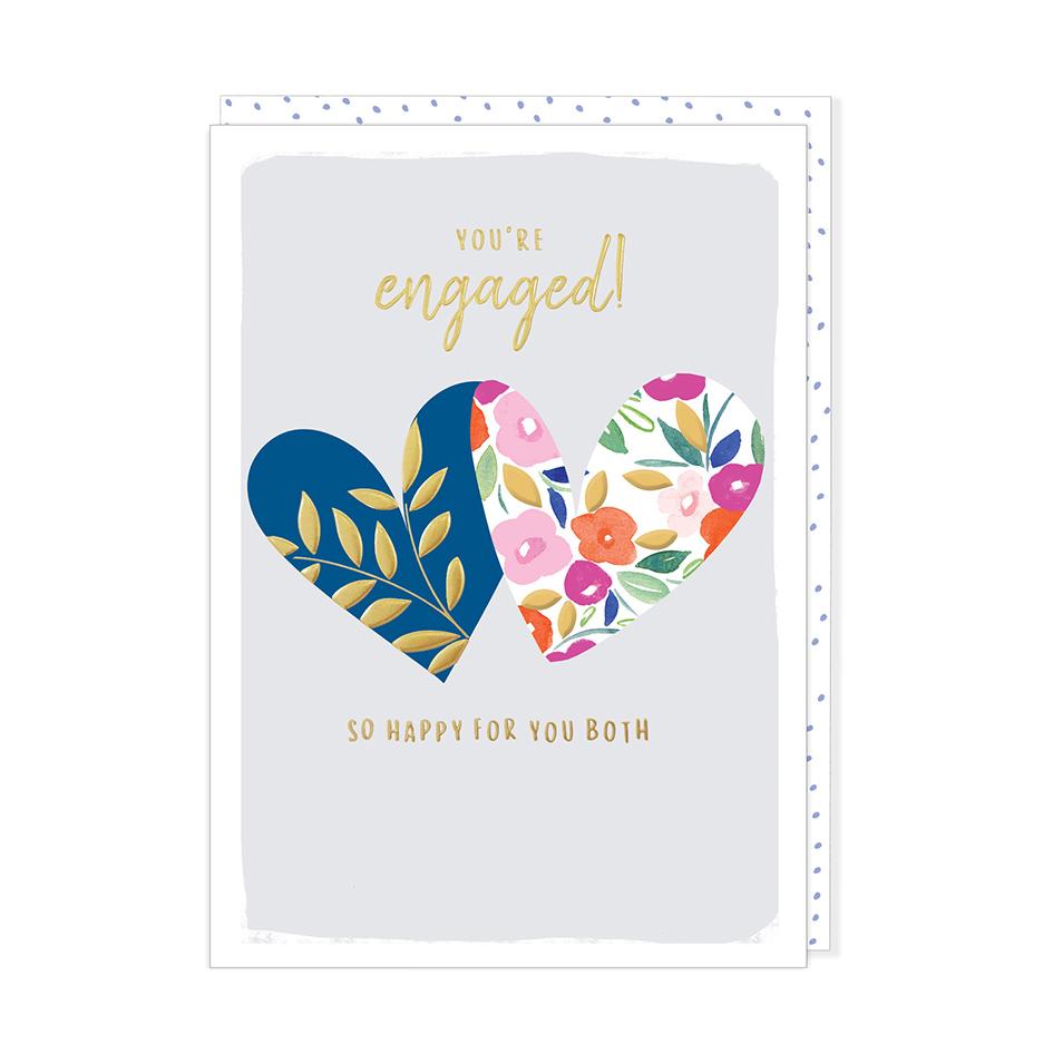 Rosanna Rossi You're Engaged Love Hearts Card