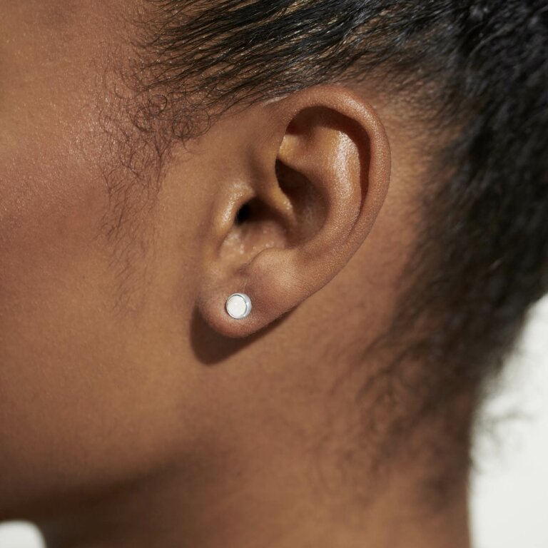 Joma Jewellery Birthstone Boxed Stud Earrings - April - Rock Crystal