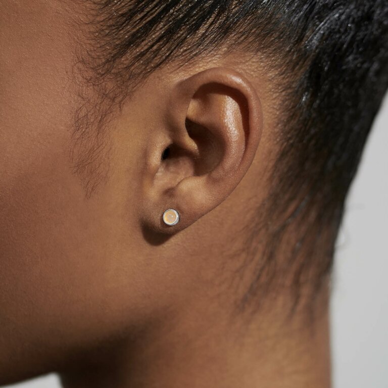 Joma Jewellery Birthstone Boxed Stud Earrings - July - Sunstone