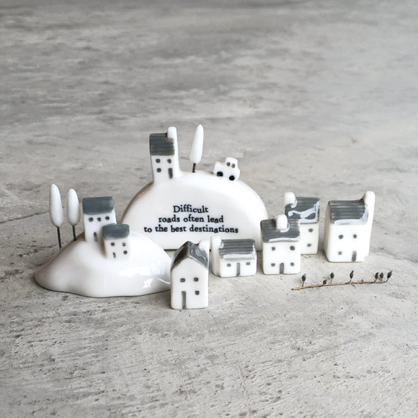 East of India Matchbox - Ceramic Ornament - Difficult Roads