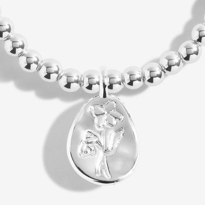 Joma Jewellery - 'A Little February Violet' Birthflower Bracelet