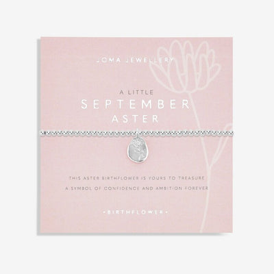 Joma Jewellery - 'A Little September Aster' Birthflower Bracelet