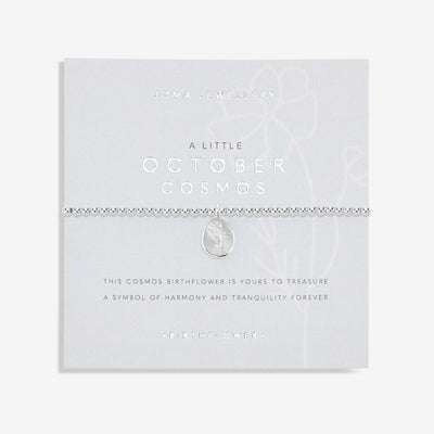 Joma Jewellery - 'A Little October Cosmos' Birthflower Bracelet