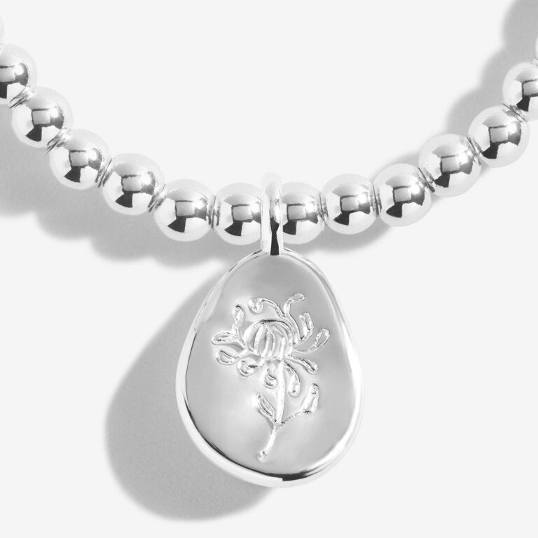 Joma Jewellery - 'A Little November Chrysanthemum' Birthflower Bracelet