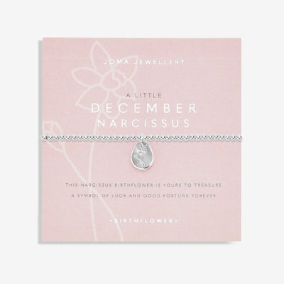 Joma Jewellery - 'A Little December Narcissus' Birthflower Bracelet