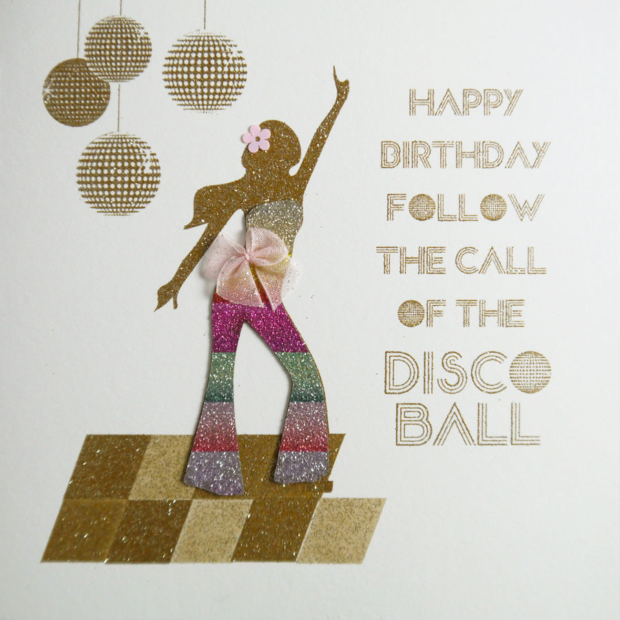 Five Dollar Shake Follow the Call of the Discoball Birthday Card