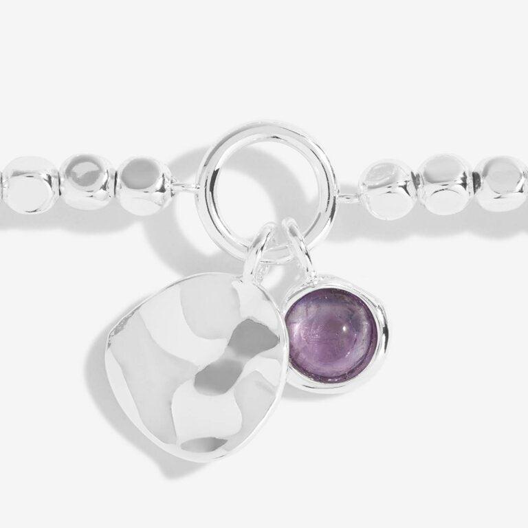 Joma Jewellery Spirit Stones -Amethyst -Stone of Honesty Bracelet