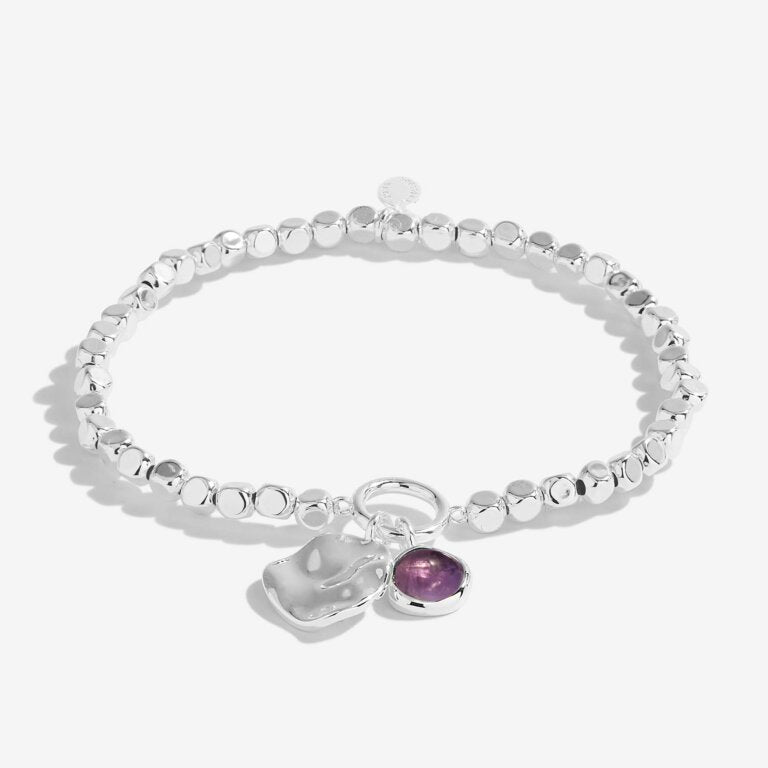 Joma Jewellery Spirit Stones -Amethyst -Stone of Honesty Bracelet