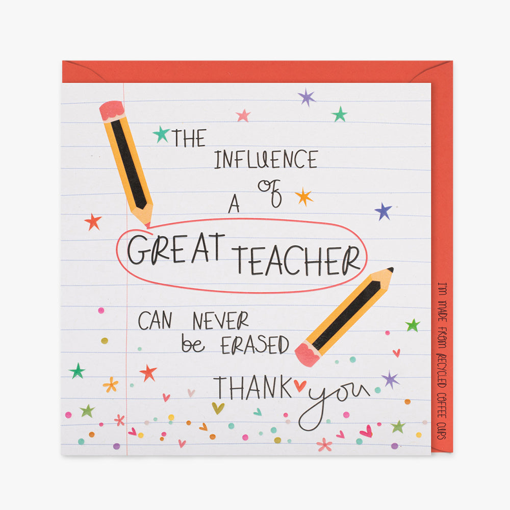 Belly Button Great Teacher Influence Card – Jolu Accessories Boutique