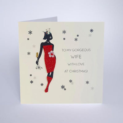 Five Dollar Shake Gorgeous Wife Christmas Card