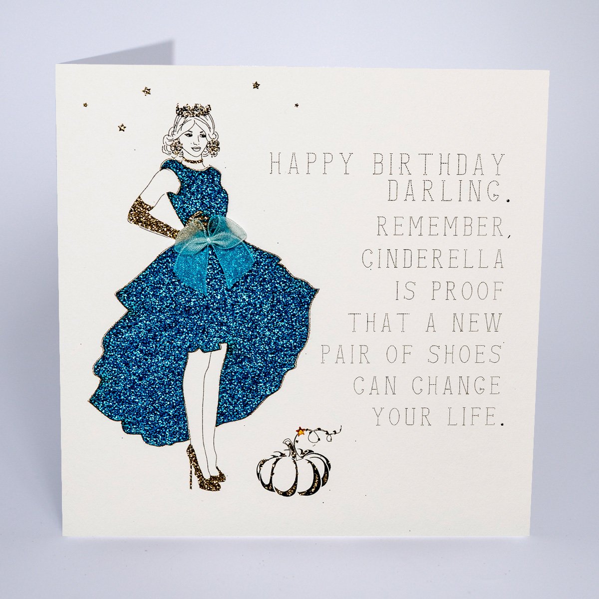 Five Dollar Shake Cinderella Shoes Birthday Card
