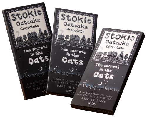 Stokie Oatcake Chocolate by Moorland Pottery