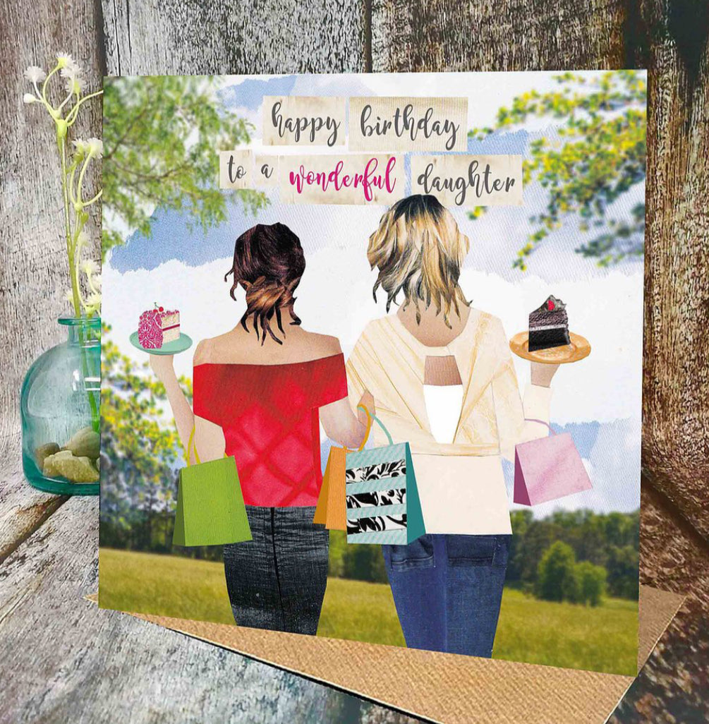 Flying Teaspoons Wonderful Daughter Birthday Card