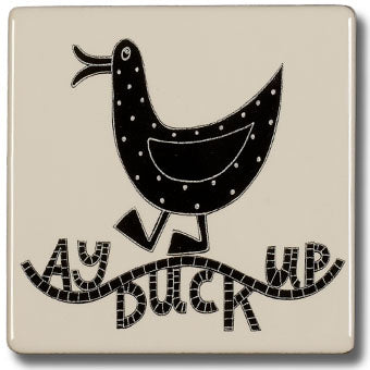 Moorland Pottery “Ay up Duck” Coaster