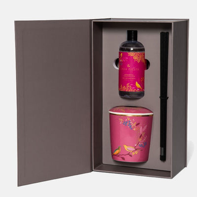 Sara Miller Luxury Ceramic Boxed Reed Diffuser - Sandalwood, Cardamon & Oud