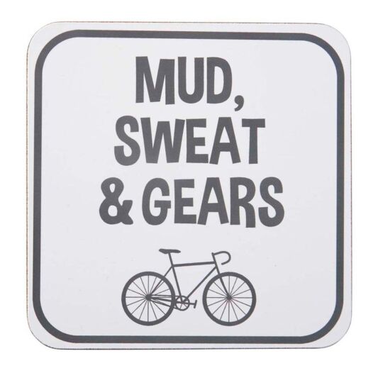 Transomnia Mud Sweat & Gears Bike Coaster