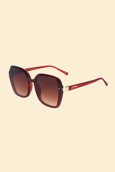 Powder Leilani Sunglasses - Ruby Red