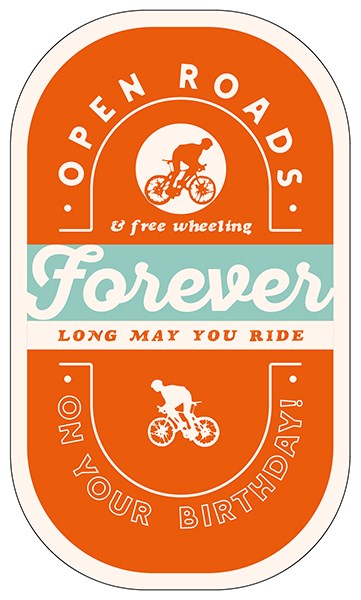 The Art File -Open Roads & Free Wheeling Birthday Card