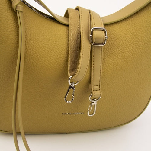 David Jones Scoop Large Shoulder Handbag - Mustard (NV6901-2)