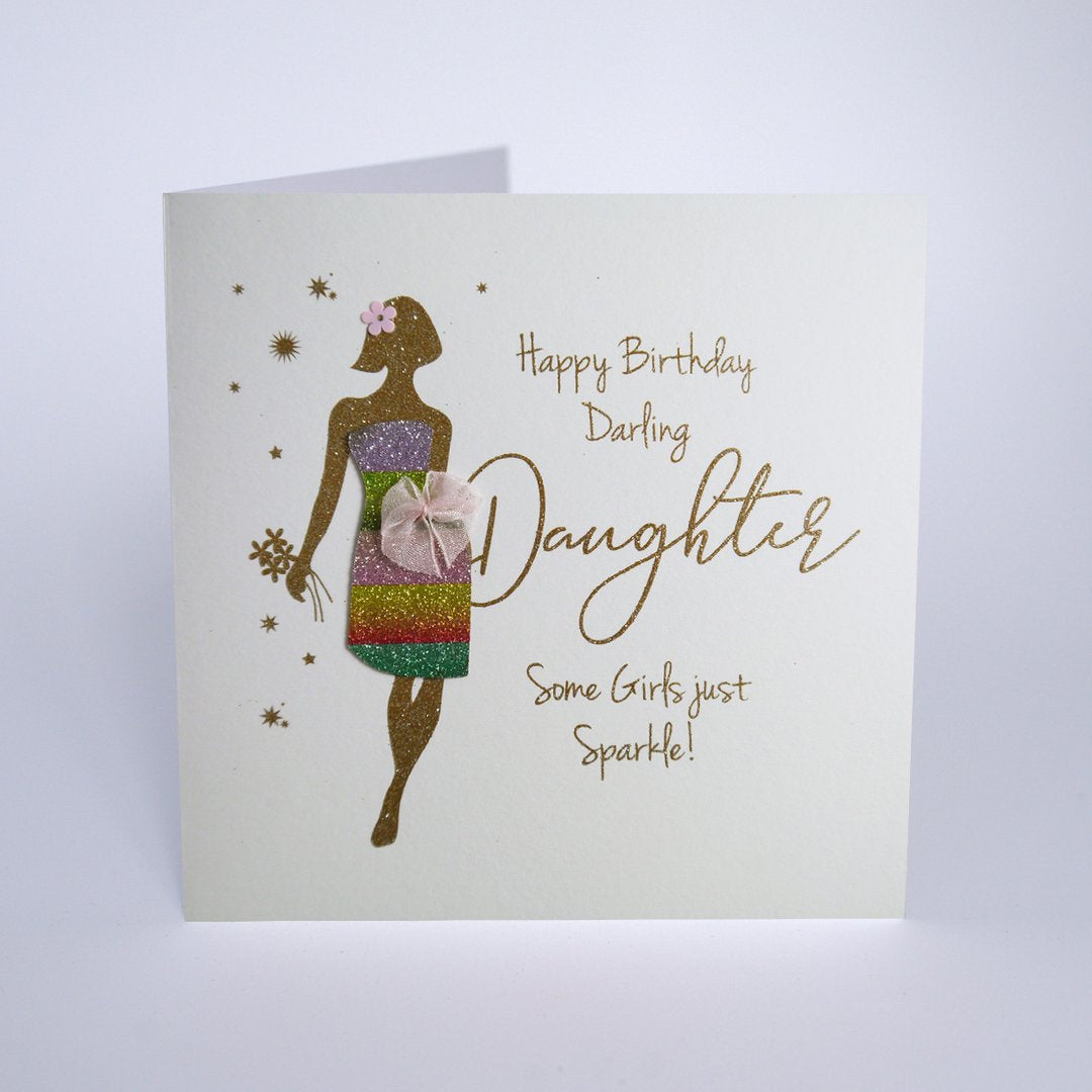 Five Dollar Shake Darling Daughter Some Girls Just Sparkle Birthday Card