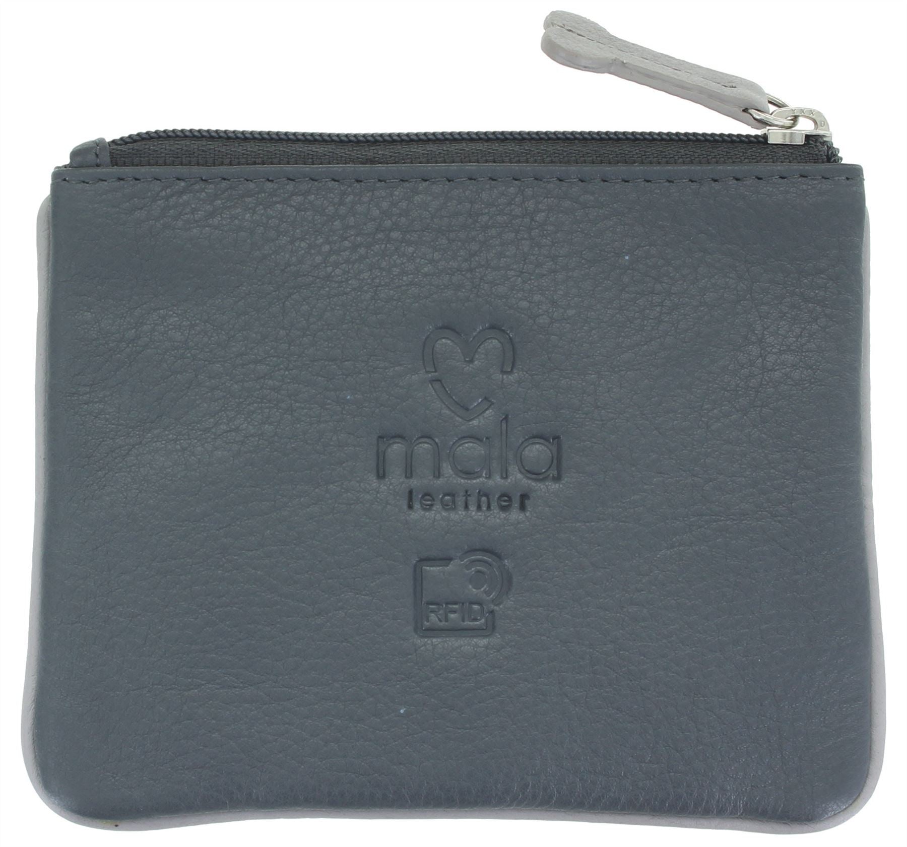 Mala Leather Best Friends Sitting Dogs Coin Purse (4225 65)  - Charcoal Grey