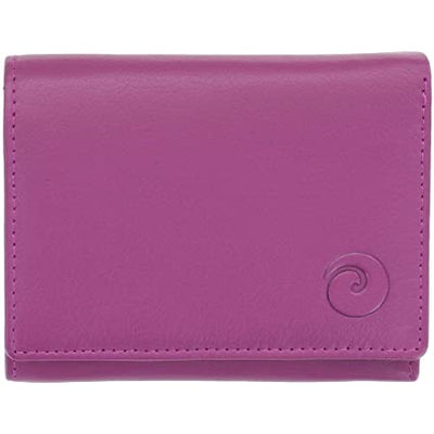 Mala Leather Origin Compact Purse with RFID Protection (3273 5)- Berry
