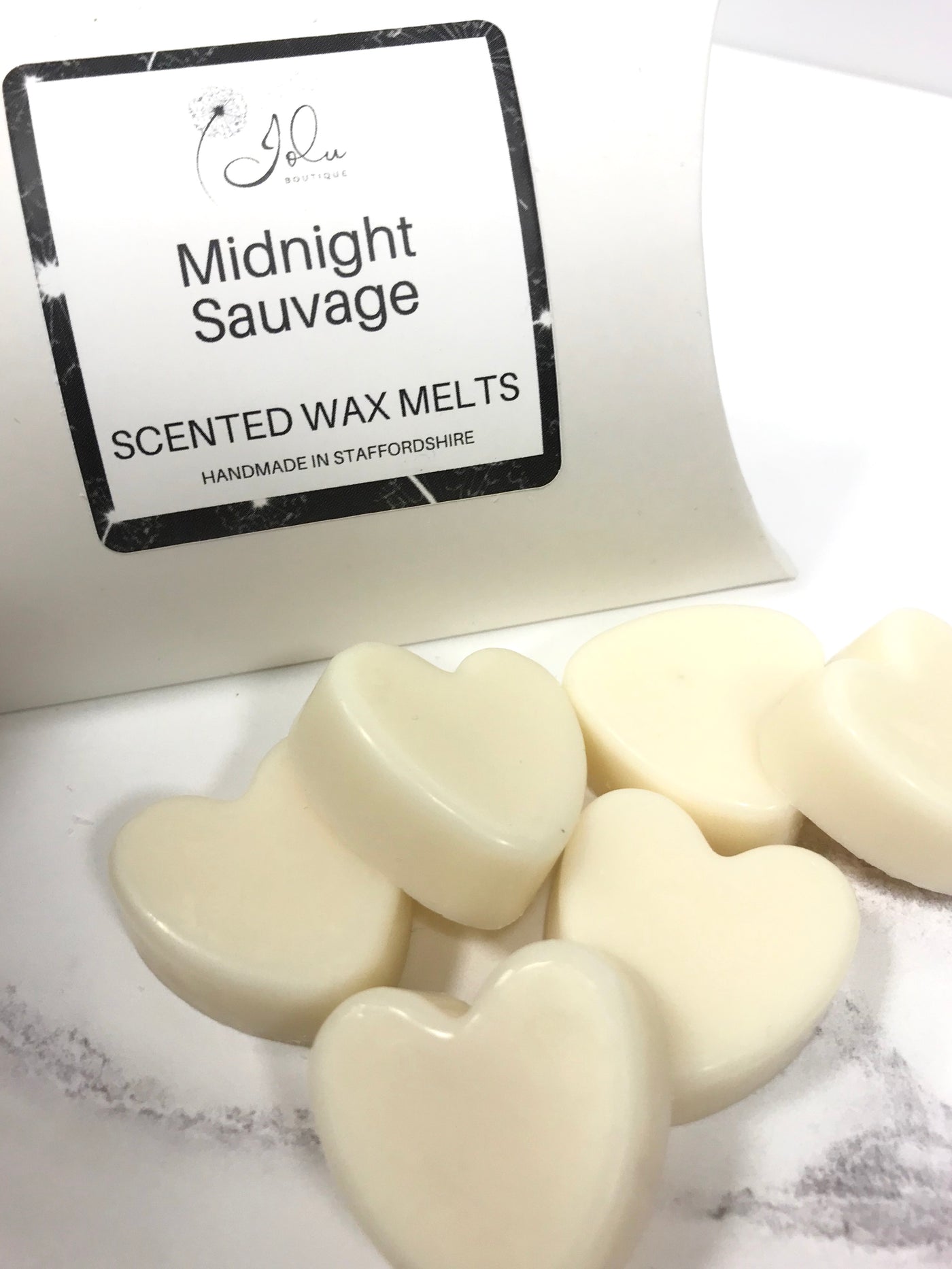 Jolu Boutique Midnight Sauvage Soy Wax Melts - Pack 6 Hearts