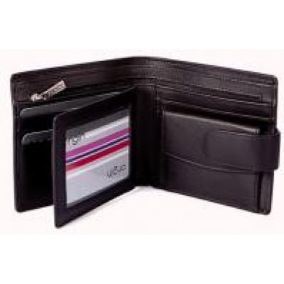 Mala Leather Origin Tab Wallet with Coin Pocket RFID Protection (127 5) - Black
