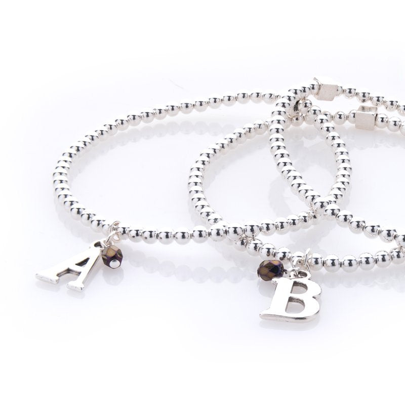 Carrie Elspeth Alphabet Bracelet - Letter U