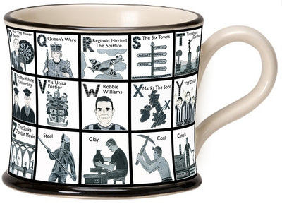 Moorland Pottery "Stokie Alphabet" Mug