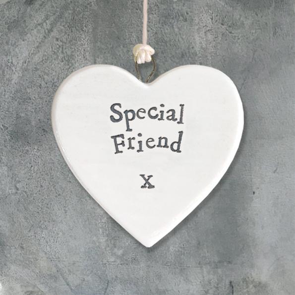 East of India Porcelain MINI Heart -Special Friend