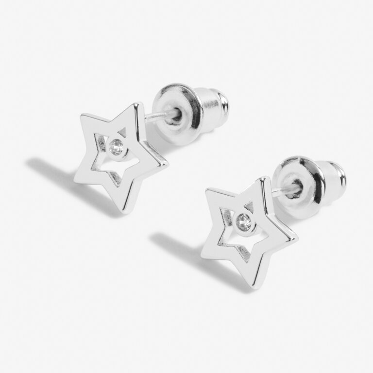 Joma Jewellery Beautifully Boxed 'Super Sister' Earrings -  Silver