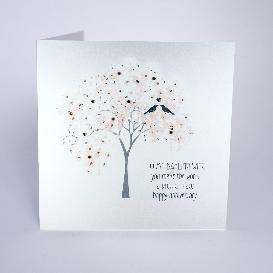 Five Dollar Shake Darling Wife Make the World a Prettier Place Anniversary Card