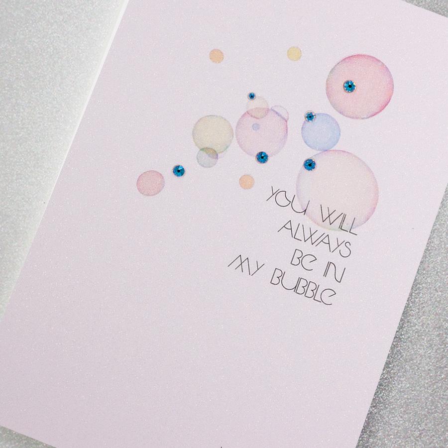 Counting Stars You will Always be in my Bubble Blank Card