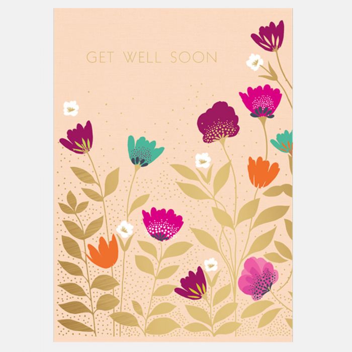 Sara Miller by The Art File - Get Well Flowers Card