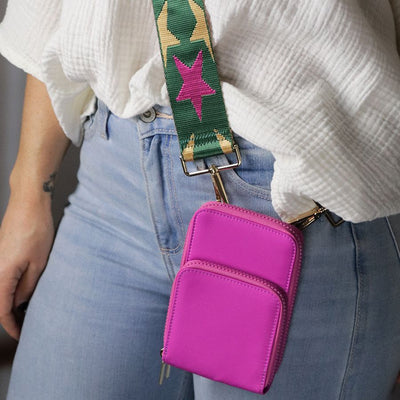 POM Nylon Phone Bag - Bright Pink