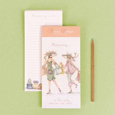Berni Parker Magnetic Notepad - Shopping is the Only Exercise