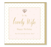 Lovely Wife Card | Hearts Designs | Birthday