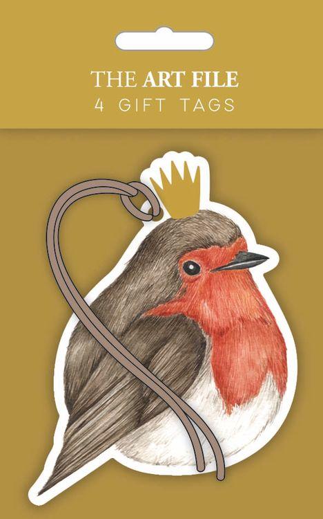 The Art File Robin Gift Tags - Set of 4