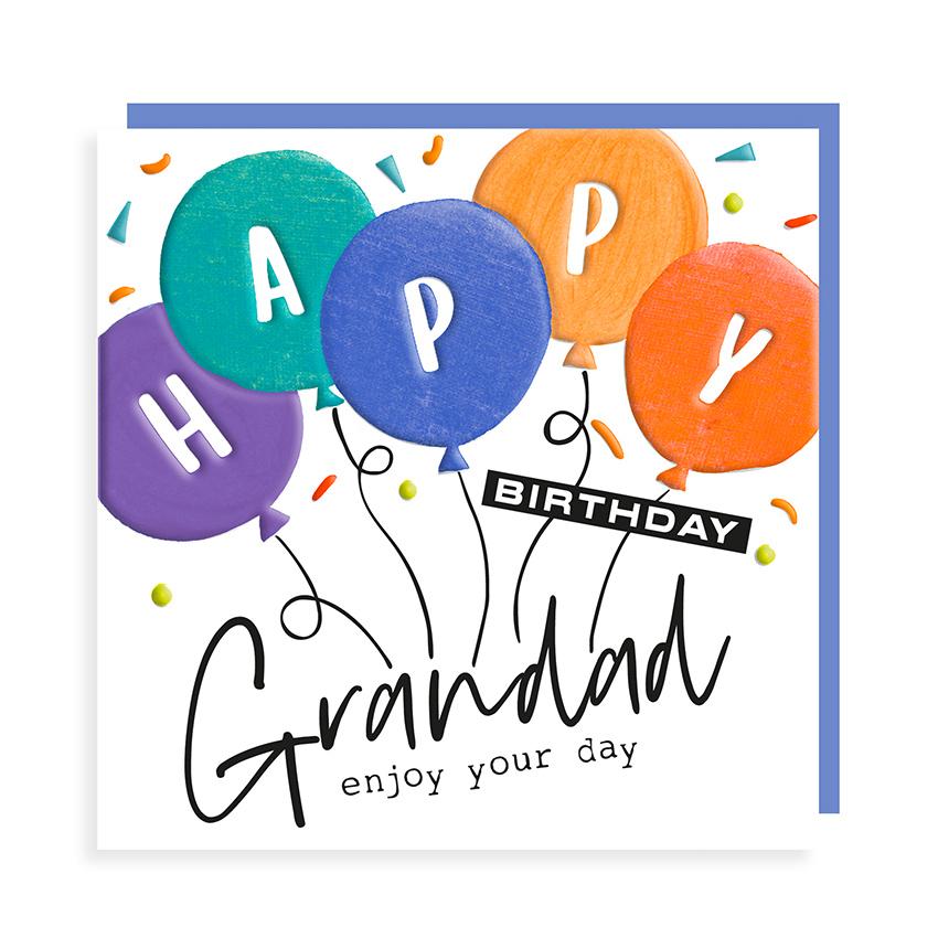 Rosanna Rossi Happy Birthday Grandad - Balloons Card