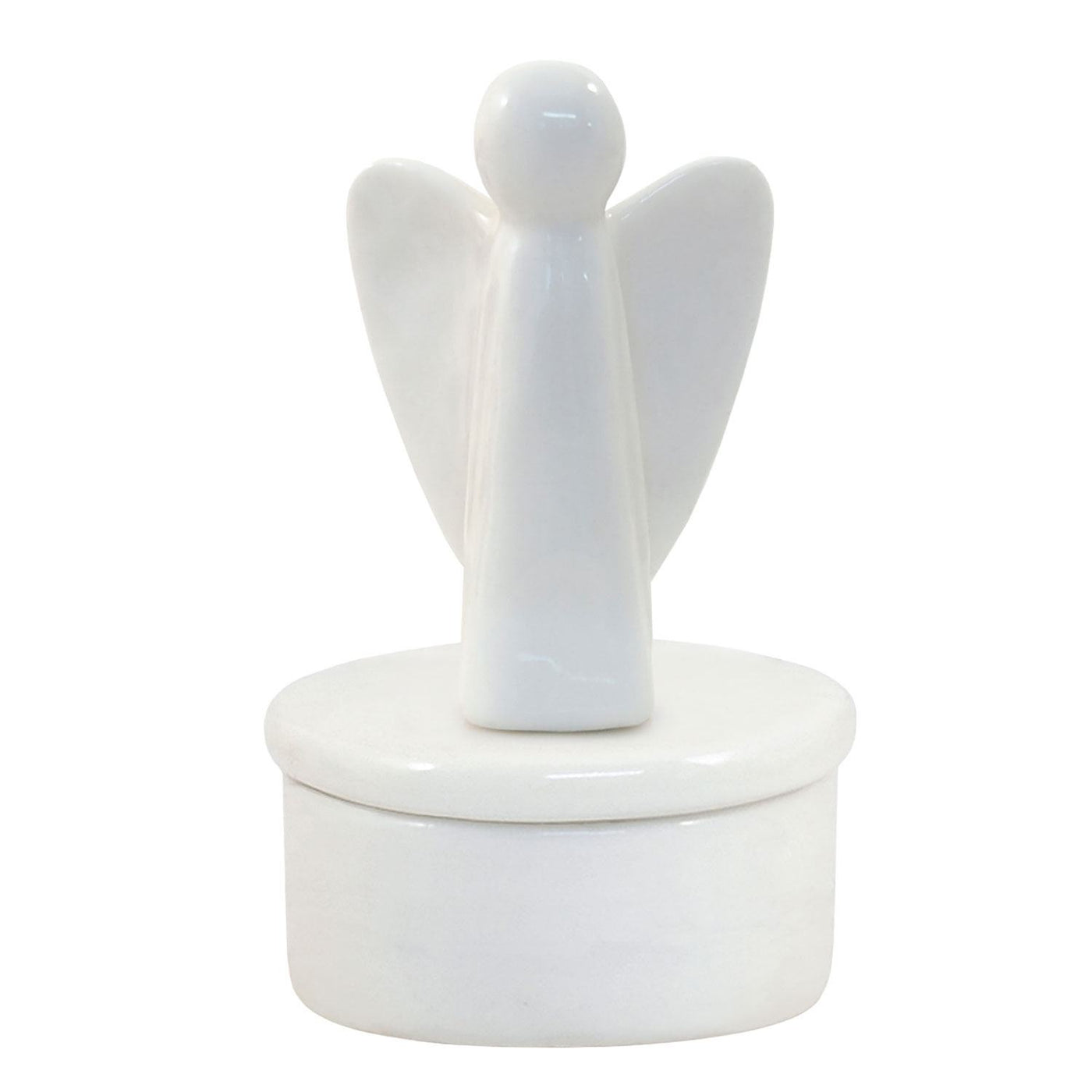 East of India Little Porcelain Pot - Angel