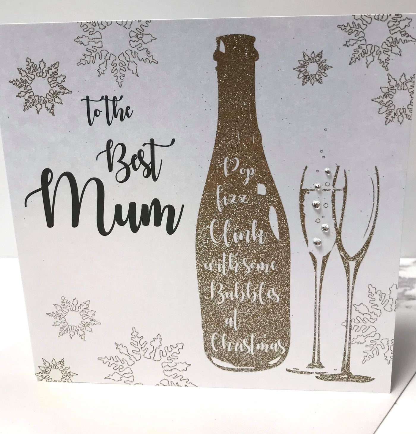 White Cotton Cards Best Mum Christmas Card
