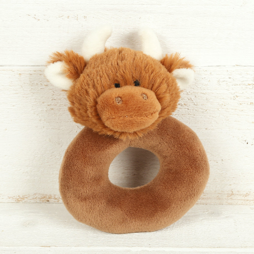 Jomanda Highland Coo Comforter Rattle