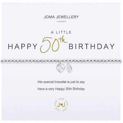 Joma Jewellery A Little Happy 50th Birthday Bracelet