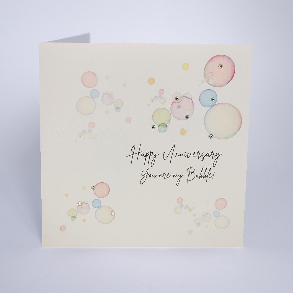 Five Dollar Shake You are my Bubble Anniversary Card